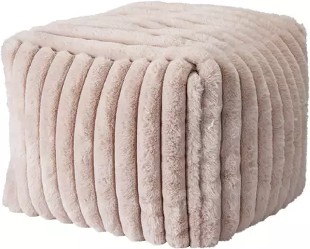 Jalkarahi raitakuvio 38x38x38 Taupe - Pienkalusteet - 8721461062193 - 1