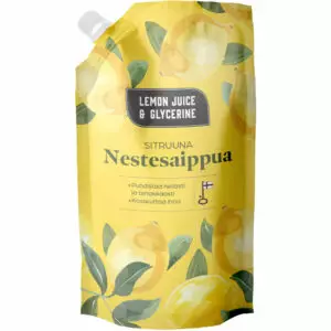 Lemon juice and Glycerine Nestesaippua sitruuna täyttöpakkaus 550ml - Nestesaippuat - 6414400244423 - 1