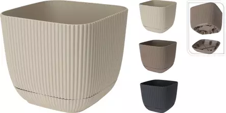 Muoviruukku neliö 15x15x13cm - Muoviruukut - 8720573272803 - 1