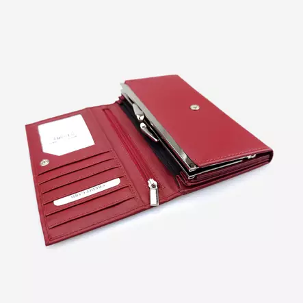 Nahkalompakko punainen RFID - Lompakot ja kukkarot - 6430011144303 - 2