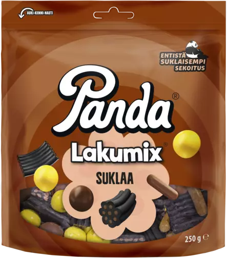 Panda LakuMix suklaa lakritsisek. 250g - Karkit - 6412500043403 - 1