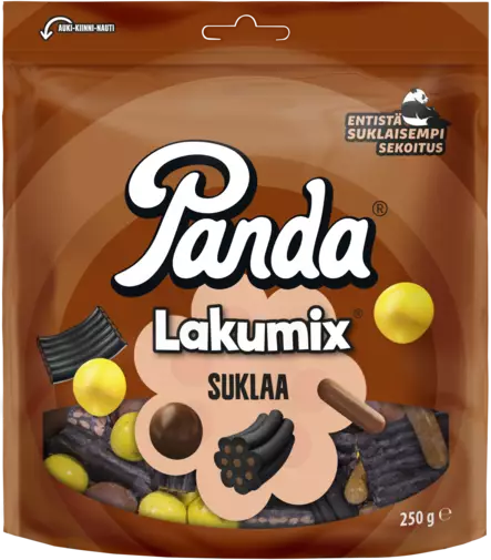 Panda LakuMix suklaa lakritsisek. 250g - Karkit - 6412500043403 - 1