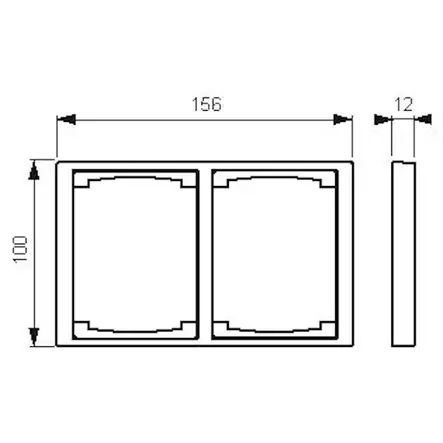Peitelevy Impressivo 2-OS 100mm valk - Pistorasiat - 6418677333323 - 2