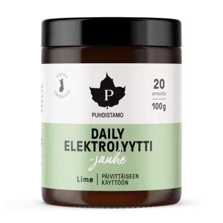 Puhdistamo Daily Elektrolyyttijauhe Lime - Urheiluravinteet ja -valmisteet - 6430039226043 - 1