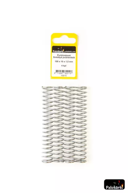 Puristusjousi sinkittyä jousiterästä 100x15x1,5mm 4kpl - Muut kiinnitystarvikkeet ja lajitelmat - 8712067822113 - 1