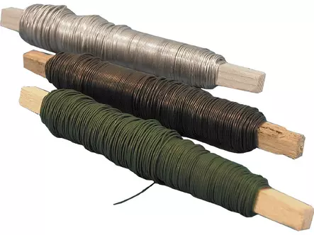 Rautalanka 0,7mm 100g vihreä - Rautalangat, vaijerit ja ketjut - 6414675012413 - 1