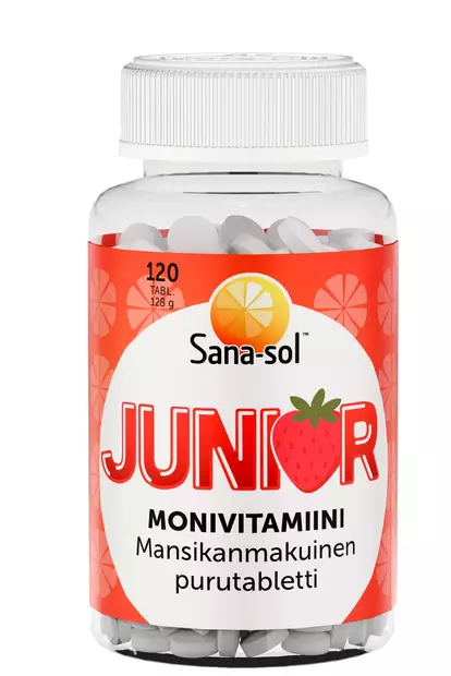 Sana-sol Junior monivitamiini - Vitamiinit ja mineraalit - 5702071508243 - 1