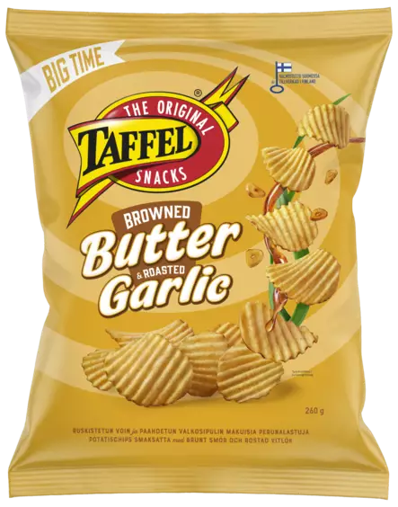 Taffel Butter&garli 260g - Sipsit, snacksit ja pähkinät - 6410380054823 - 1