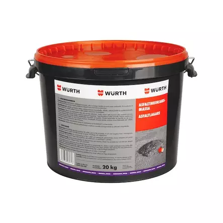 Wurth asfaltinkorjausmassa 20kg - Viemäriputket ja putkenosat - 4062856260713 - 1