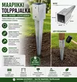 Aitatolpan jalka 51X51mm - Aitatolpat ja tolpanjalat - 6438159035163 - 1