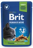 Brit Premium Cat kana kastikkeessa steriloiduille kissoille 100g - Kissan märkäruoat - 8595602506033 - 1
