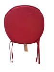 Istuintyyny ovaali 40x38cm punainen - Istuinpehmusteet - 6438159841153 - 1