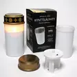 Jääkristalli Led kynttilälyhty ajastin - Led-kynttilät - 6438159068543 - 1