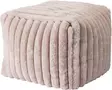 Jalkarahi raitakuvio 38x38x38 Taupe - Pienkalusteet - 8721461062193 - 1