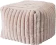 Jalkarahi raitakuvio 38x38x38 Taupe - Pienkalusteet - 8721461062193 - 1