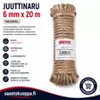 JUUTTINARU 6MM/20M - Narut ja köydet - 6438159247153 - 1