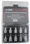 Kärkihylsysarja kuusiokolo 10-os 1/2" - Hylsysarjat - 6430032153063 - 1