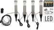 Puutarhavalot 4KPL IP44 33cm - Pihakoristeet - 8720573178563 - 1