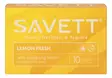 Savett Lemon Fresh kosteuspyyhe 10kpl - Desifiointi ja laastarit - 7310613094253 - 1