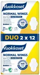 VUOKKOSET DUO NORMAL WINGS 2*12 - Hiustenhoito ja hiuskoristeet - 6414100896403 - 1