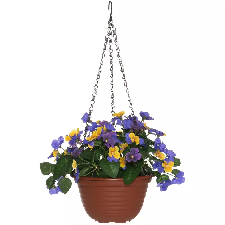 4living orvokki amppeli 22cm - Tekokasvit ja -kukat - 6410416314693 - 1