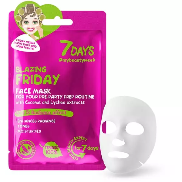 7 Days kasvonaamio Blazing Friday 28g - Kasvonaamiot - 6940079074233 - 1
