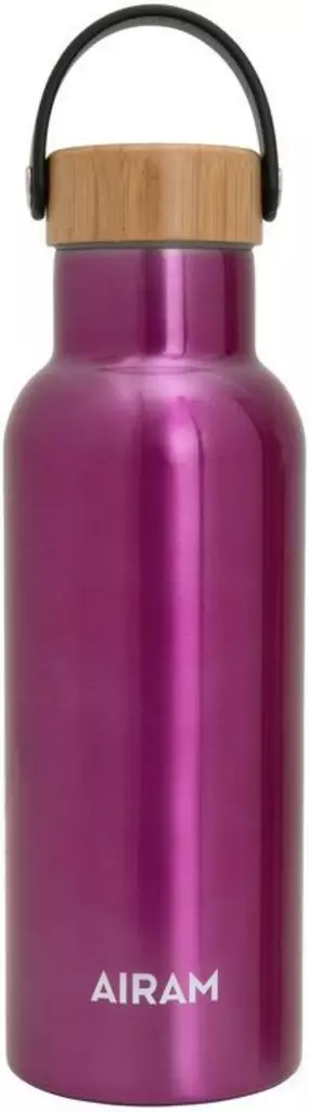 Airam Juomapullo Teräs Roosa nauha 0,5 L - Termospullot - 6435200282323 - 1