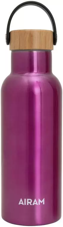 Airam roosa nauha teräsjuomapullo 0,5l - Termospullot - 6435200282323 - 1