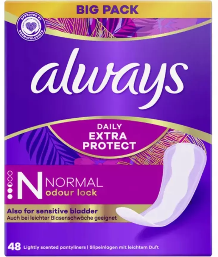 Always Daily Fresh Panty Liners - Pikkuhousunsuojat ja siteet - 8006540689233 - 1