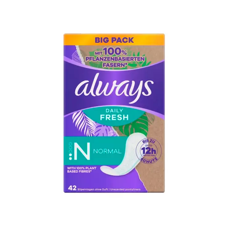 Always Daily Fresh Panty Liners Normal - Pikkuhousunsuojat ja siteet - 8700216491563 - 1