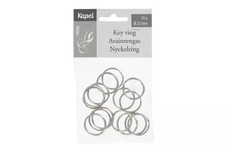 Avainrengas 15kpl 23mm - Askarteluhelmet - 6410413222373 - 1