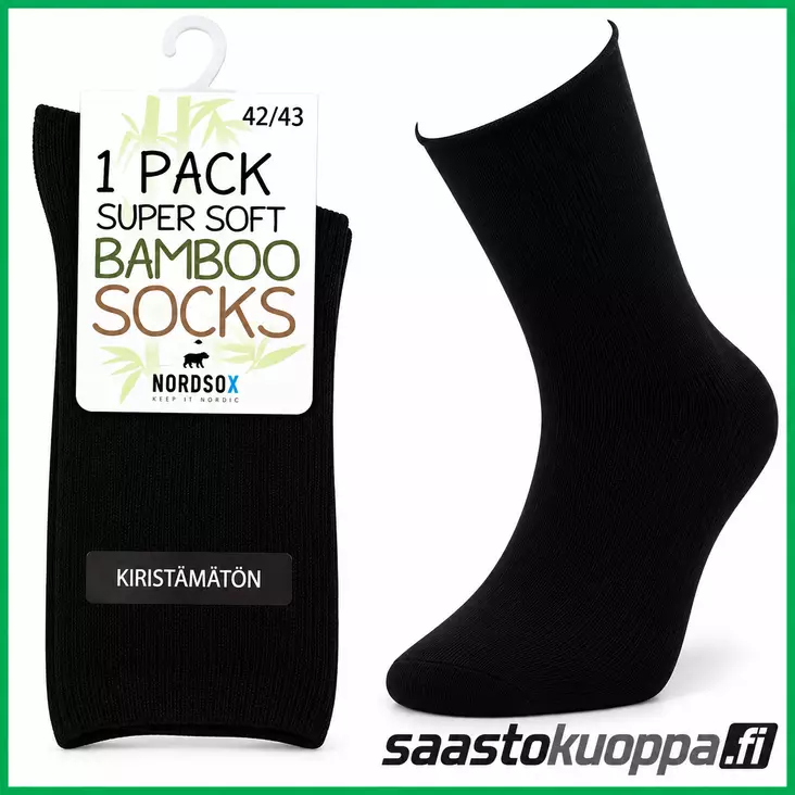 Bambu-Viskoosi kiristämätönsukka 43-46 - Miesten sukat - 6438159999663 - 1