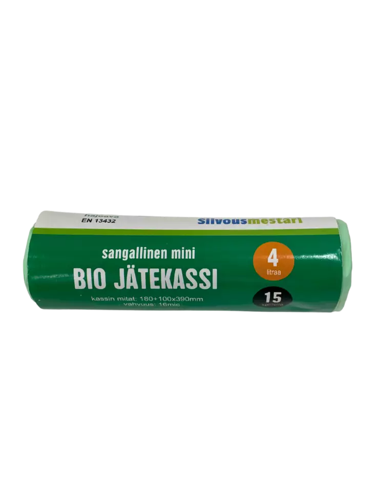 Bio Jätekassi sangoilla mini 4L 15kpl/rl - Jätesäkit - 6438159856003 - 1