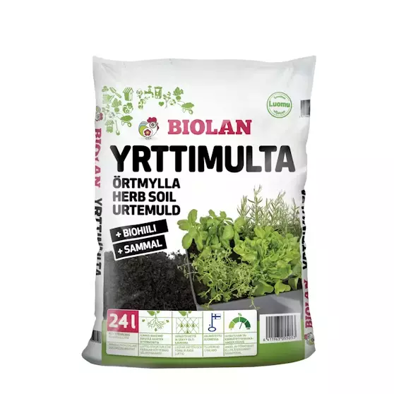 Biolan Yrttimulta 24 l - Mullat ja turpeet - 6411963055053 - 1