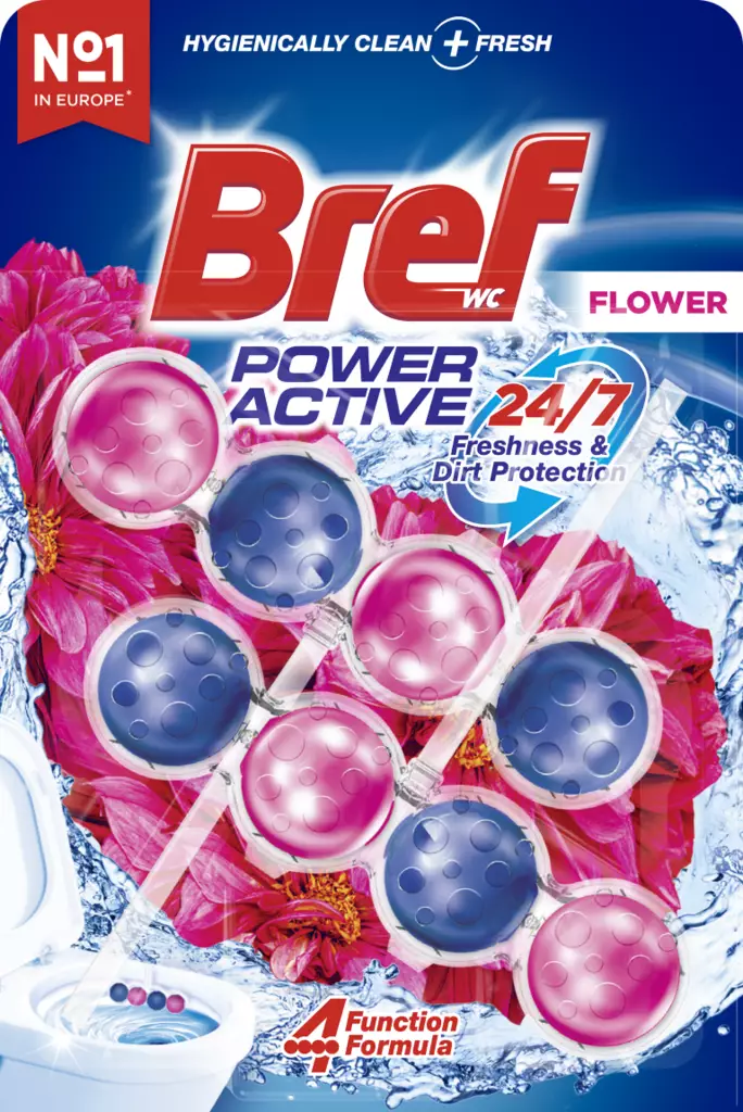 BREF POWER ACTIVE FLOWER WC-RAIKASTIN DU - Ilmanraikastimet ja wc-raikastimet - 7332531052863 - 1