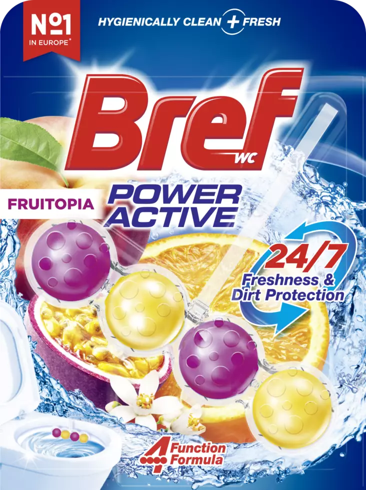 Bref Power Active wc-raikastin Fruitopia - Ilmanraikastimet ja wc-raikastimet - 7332531130103 - 1