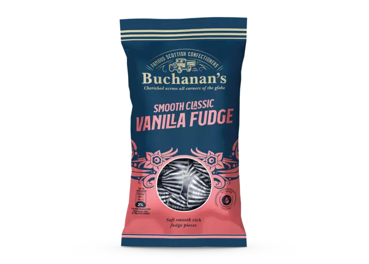 Buchanan`s Vanilijafudge 130g - Karkit - 5017375067373 - 1