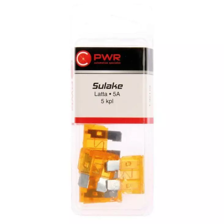 C-PWR sulake latta 5A 5KPL - Sulakkeet ja sulakelajitelmat - 6438255921193 - 1