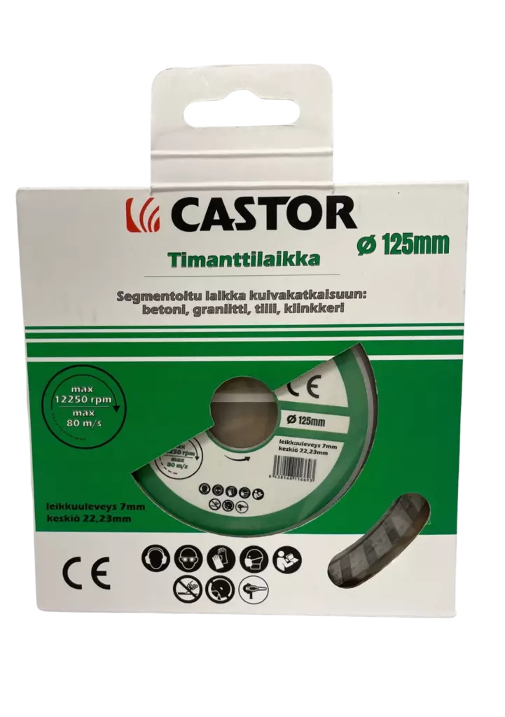 Castor timanttilaikka segmentti 125mm - Katkaisulaikat - 6438168116693 - 1