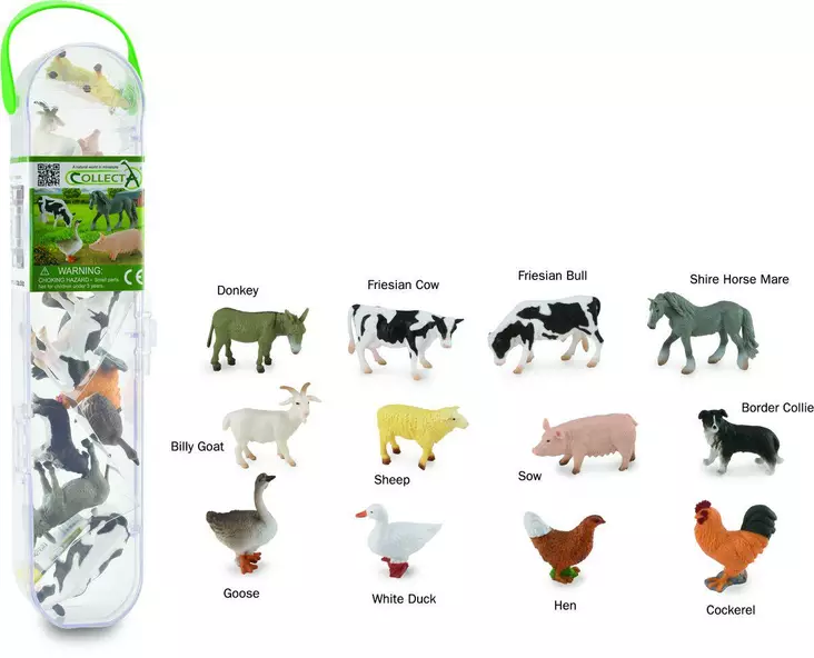CollectA Minifarmieläimet tuubissa - Leikkihahmot ja -setit - 4892900011103 - 1
