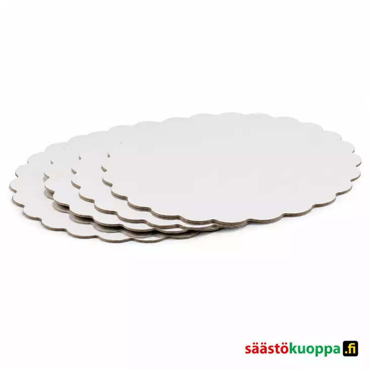 Cuccina kakkualusta hopea 4kpl - Voi- ja leivinpaperit - 8721037098823 - 1