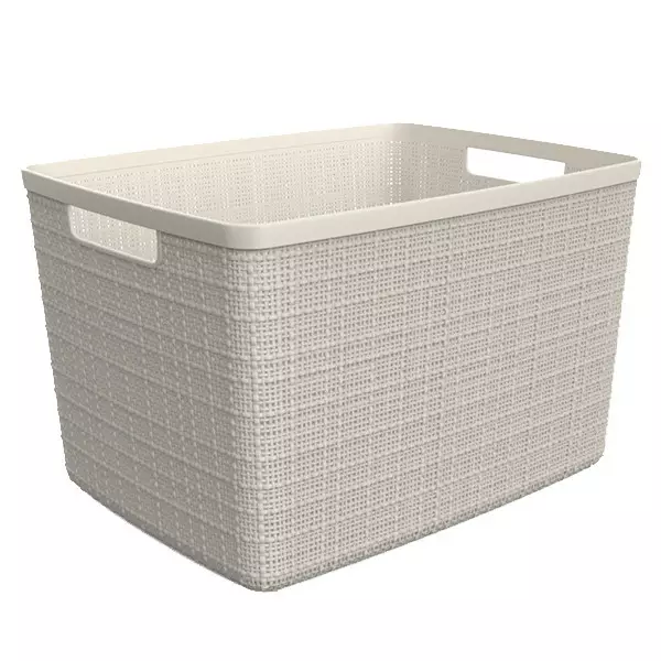 CURVER Jute kori 20l luon.valk. - Säilytyskorit - 3253921907003 - 1