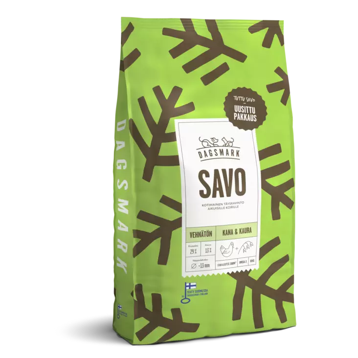 Dagsmark Savo 10kg kana-kaura vehnätön - Koiran kuivaruoat - 6430066380053 - 1