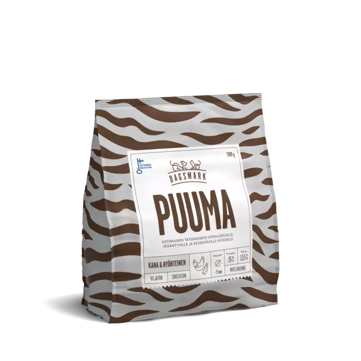 DM Puuma Viljaton ster&senior 500g - Kissan kuivaruoat - 6430066384693 - 1