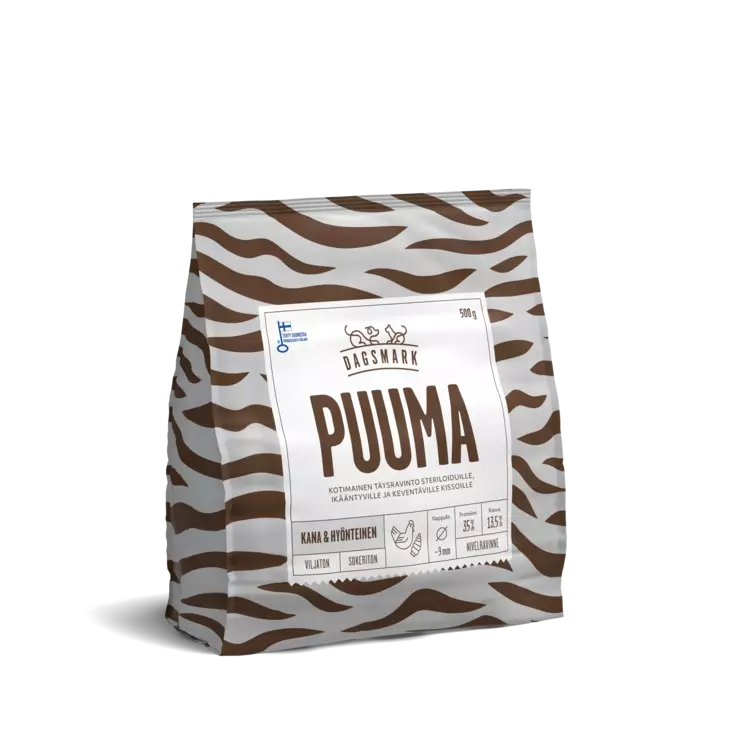 DM Puuma Viljaton ster&senior 500g - Kissan kuivaruoat - 6430066384693 - 1