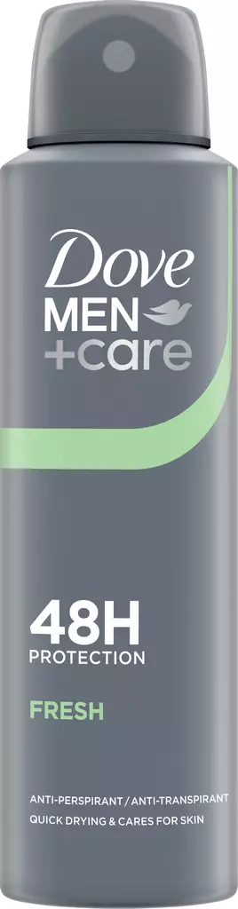Dove Men+Care spray fresh 48h 150ml - Miesten deodorantit - 8720181570483 - 1