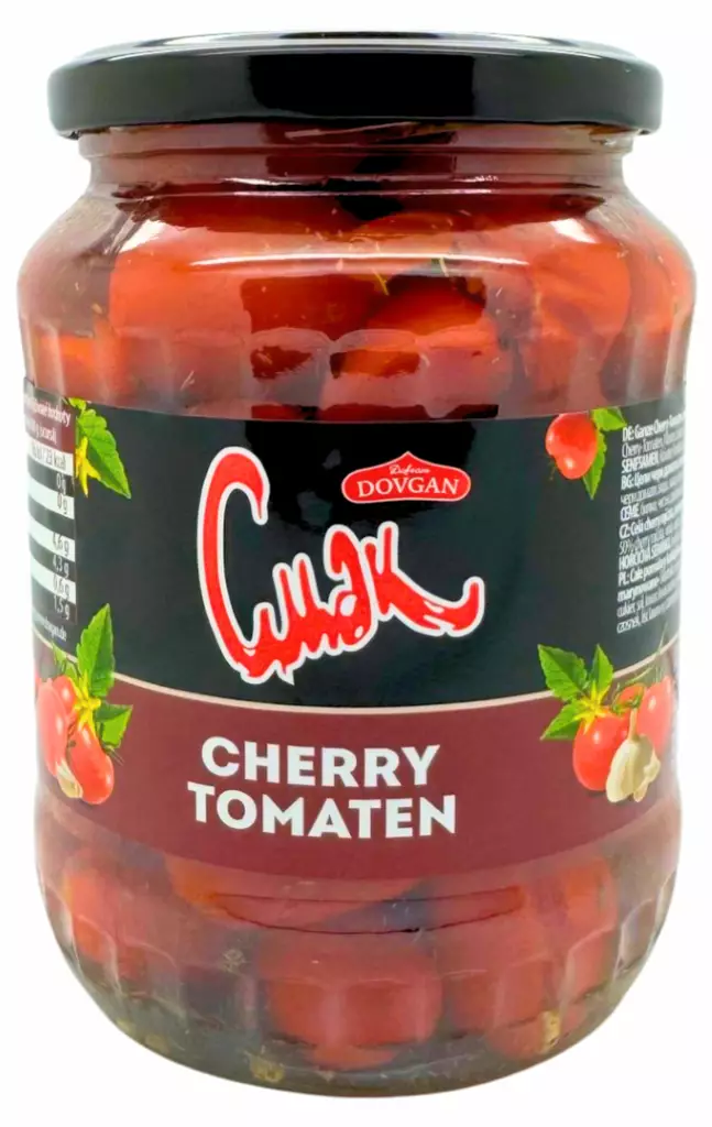 Dovgan kirsikkatomaattisäilyke 680g/370g - Elintarvikkeet - 4032549002043 - 1