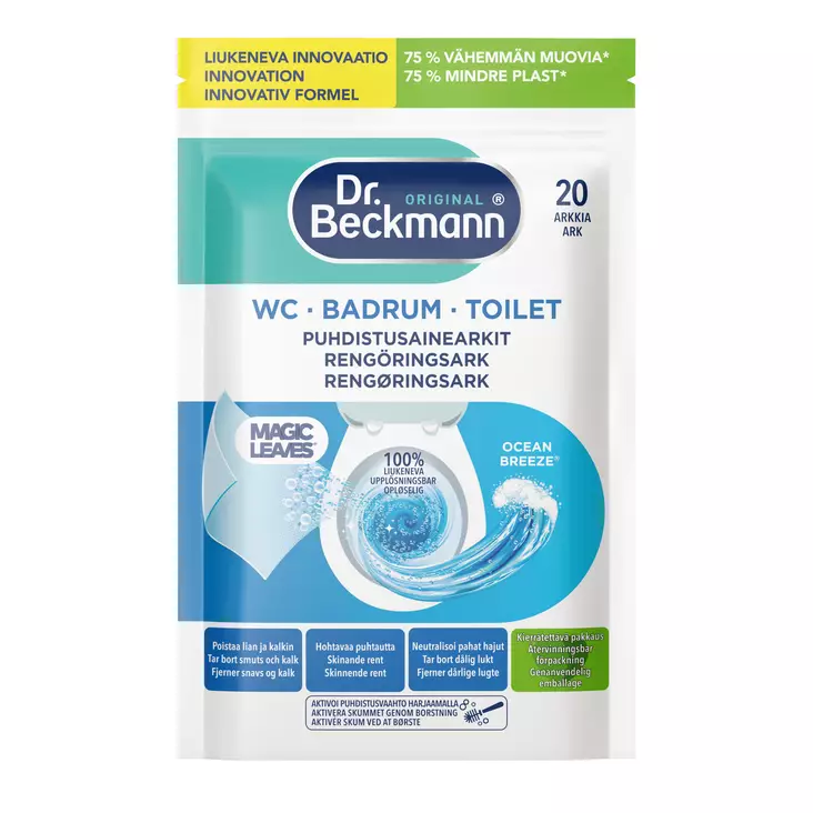 Dr. Beckmann WC pesuainearkit 20kpl - Erikoispesuaineet - 4008455615813 - 1