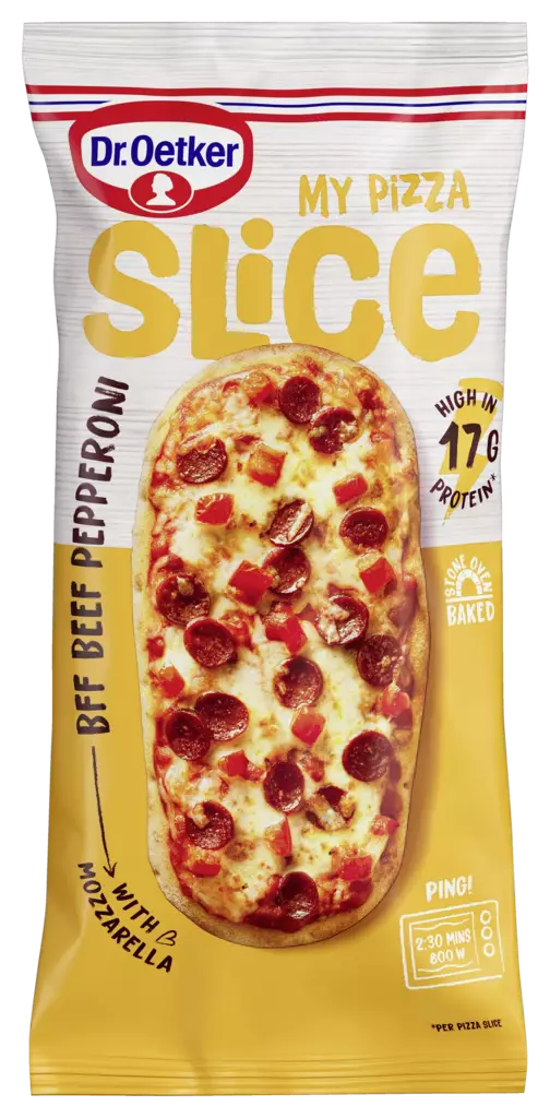DR.OETKER PIZZA SLICE PEPPERONI 140G - Kissat - 4001724042563 - 1