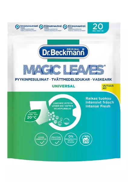 Dr Beckmann Magic Leaves pyykinpesuliina 20kpl Universal - Erikoispesuaineet - 4008455583013 - 1